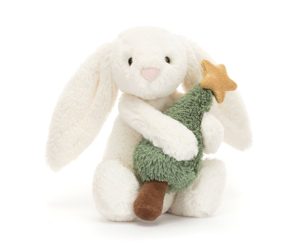 JELLYCAT Bashful Bunny with Christmas Tree| Niche&Co.