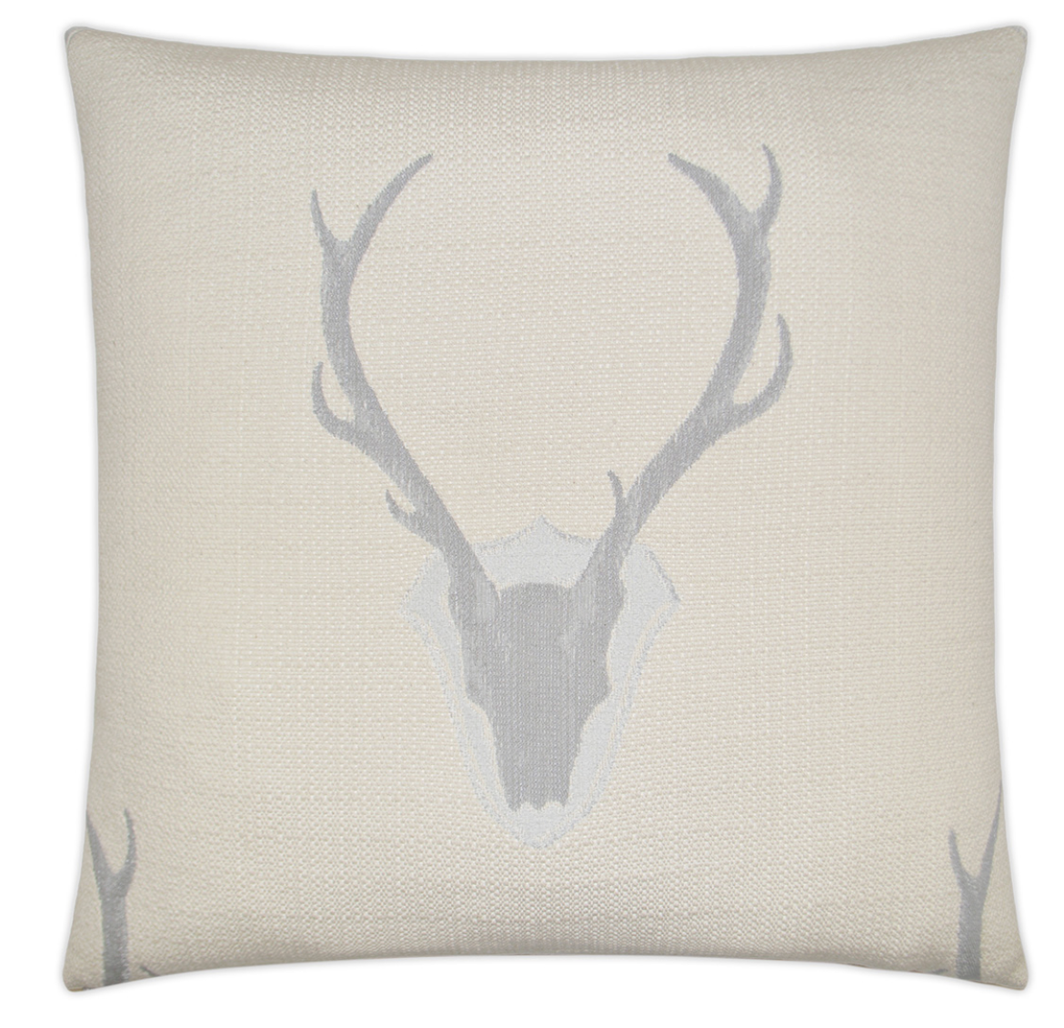 Buck Pillow Ivory/Grey