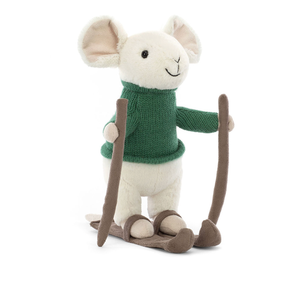 Jellycat Merry Mouse Skiing