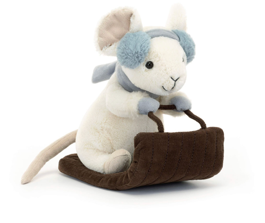 JELLYCAT Merry Mouse Sleighing