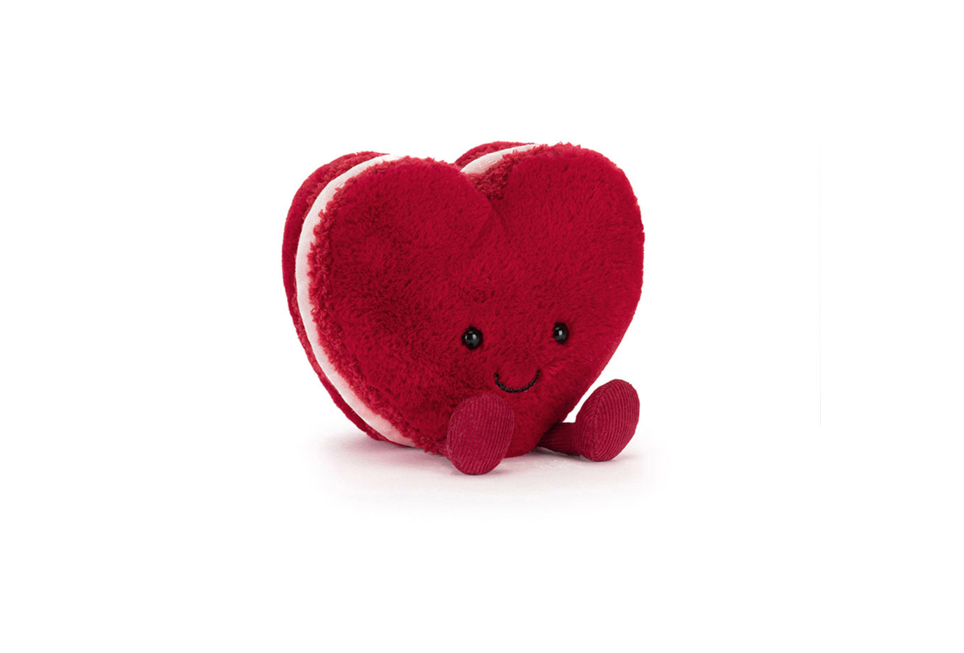 JELLYCAT Arlette Heart Macaron (RED)