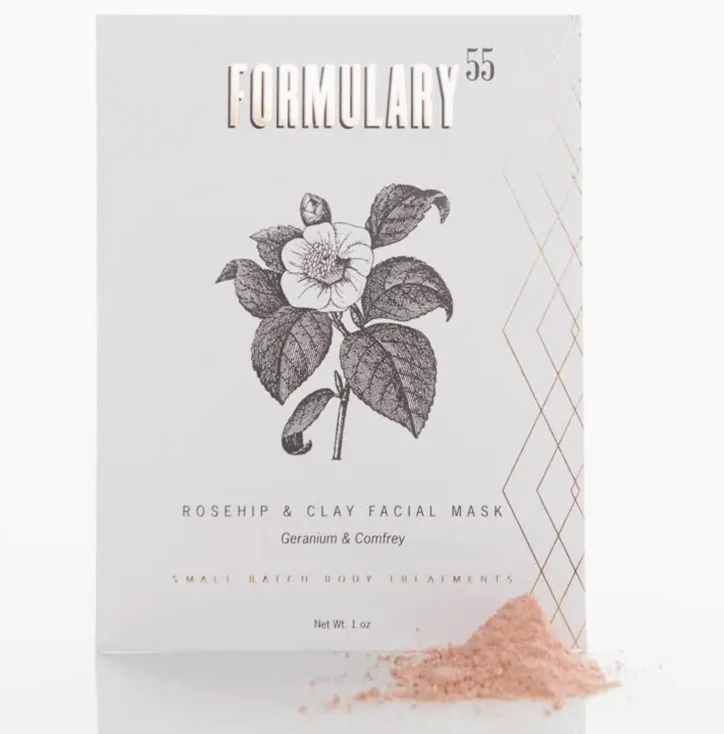 Rosehip & Clay Facial Mask, Geranium & Comfrey | Niche&Co