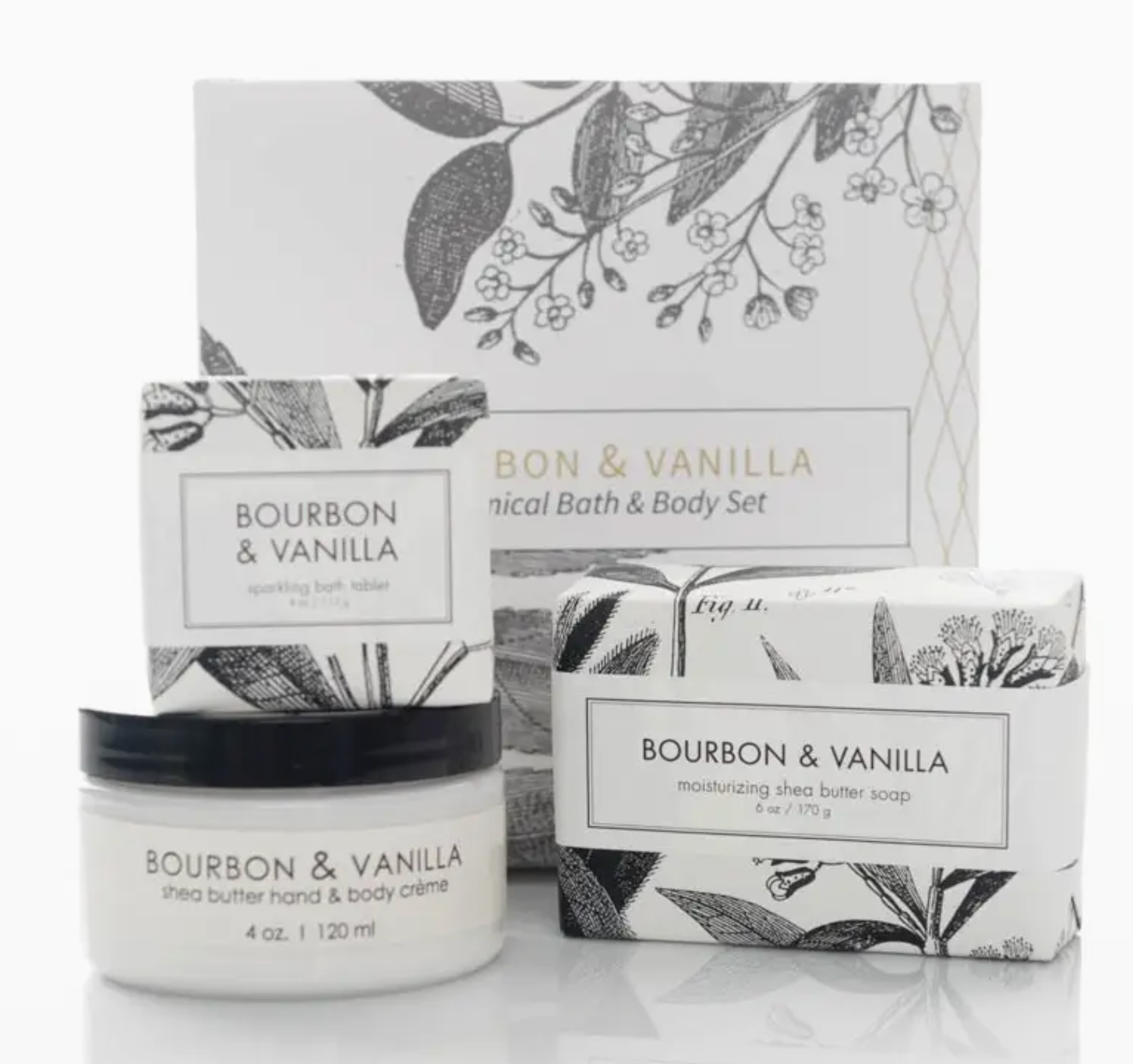 Bourbon & Vanilla Botanical Gift Set | Niche&Co