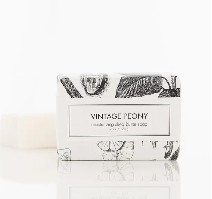 Vintage Peony Shea Butter Soap - Bath Bar | Niche&Co