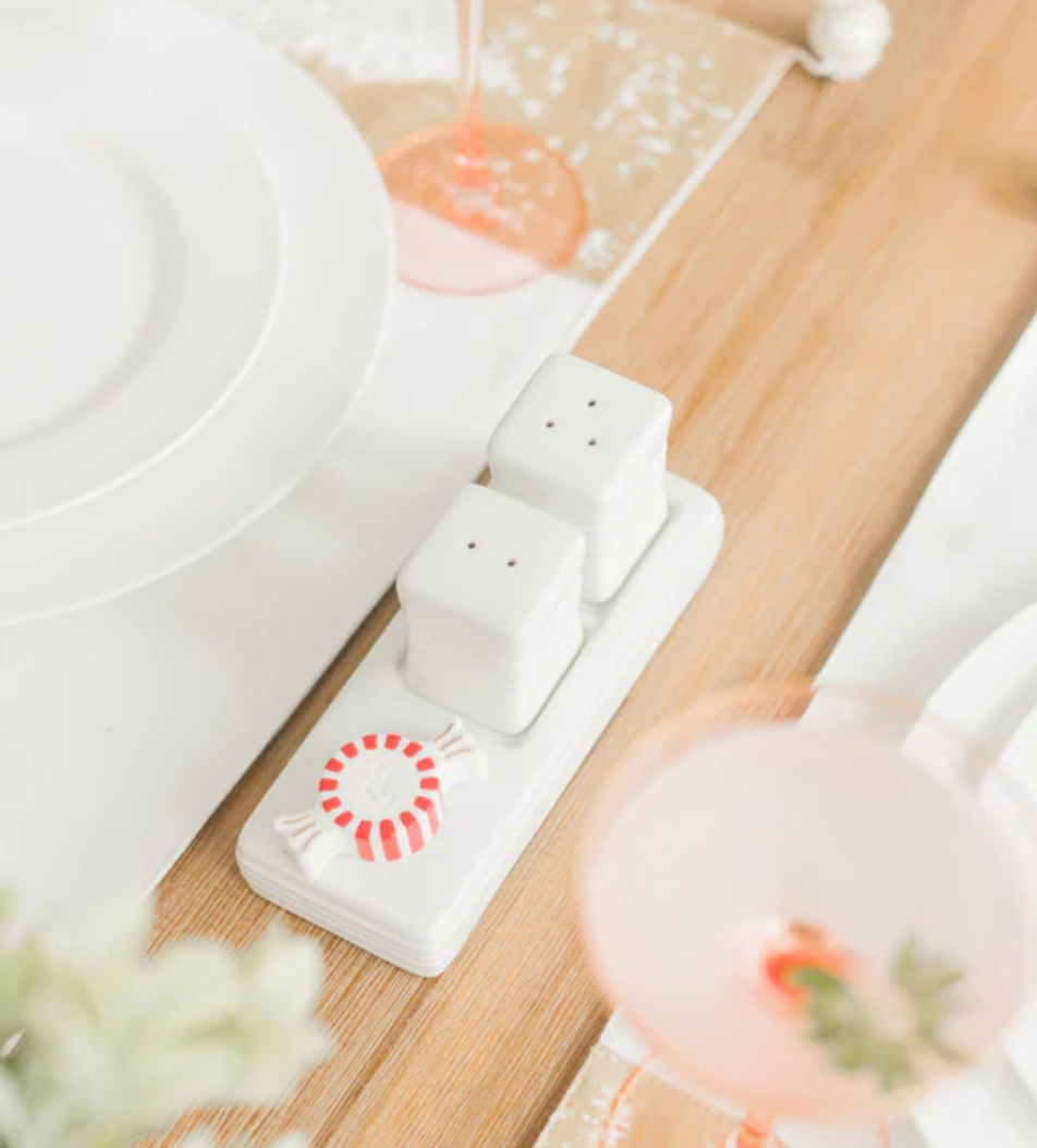 NORA FLEMING Pinstripes Salt & Pepper Shakers | Niche&Co