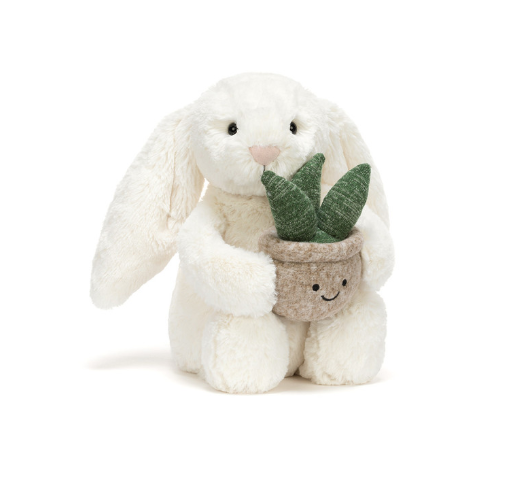 JELLYCAT - Cream Bunny with Plant | Niche&Co