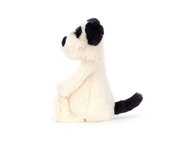JELLYCAT - Bashful Black and Cream Puppy, Rufferty - Little | Niche&Co
