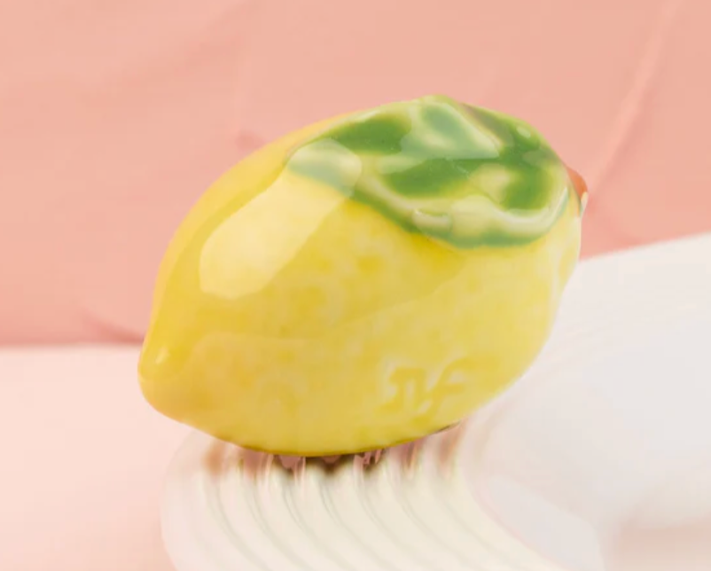 Nora Fleming Lemon Squeeze Lemon Mini | Hand-Painted Citrus Collectible