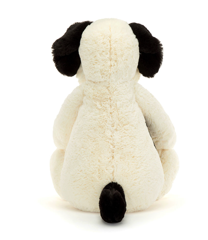 Jellycat Really Big Bashful Black & Cream Puppy Plush
