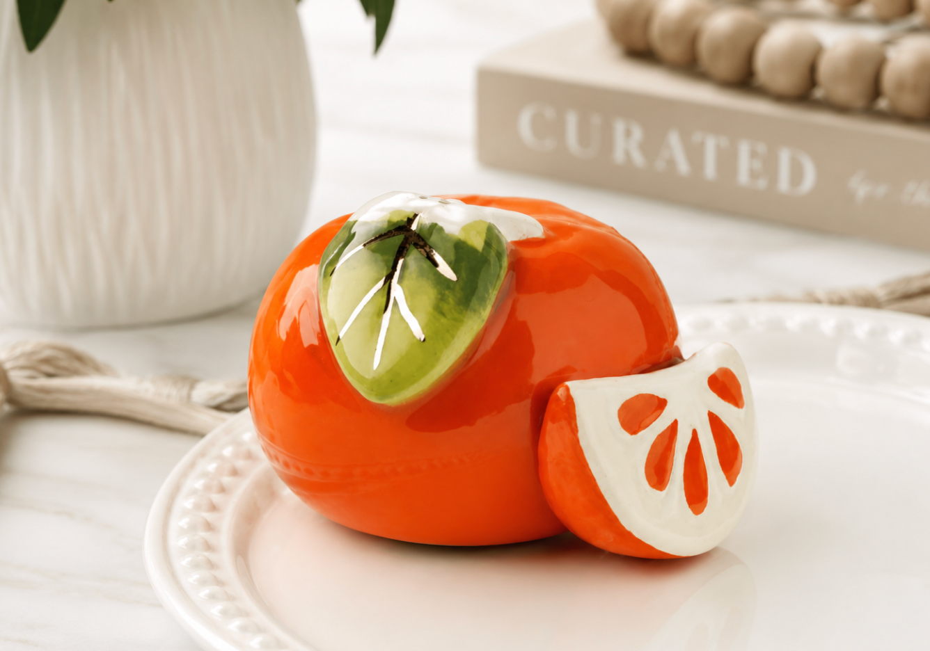 Nora Fleming Cutie Pie Clementine Mini | Hand-Painted Citrus Mini