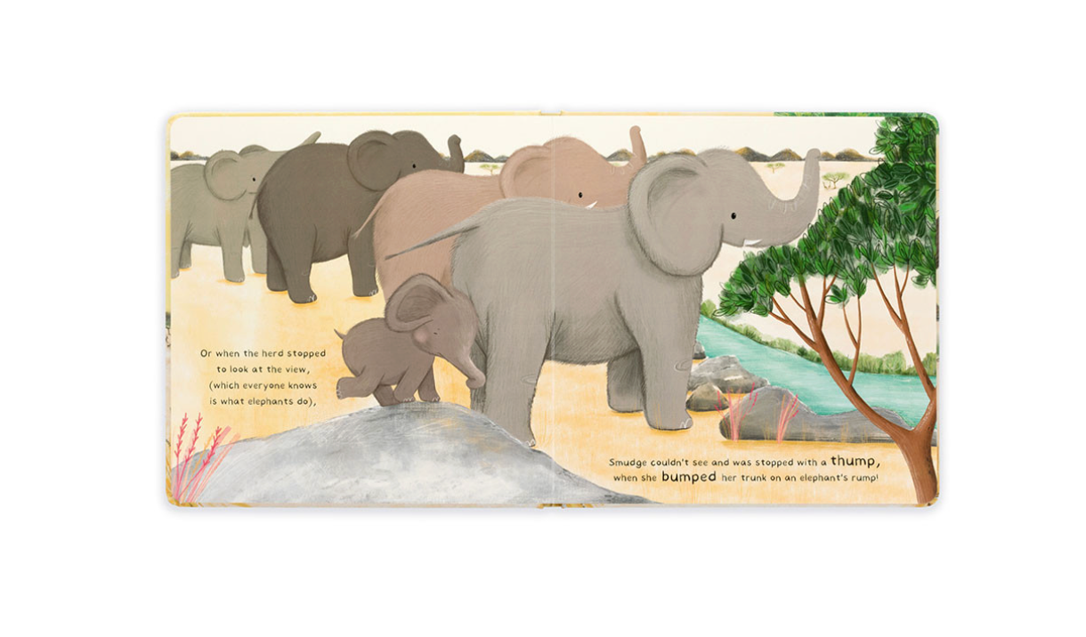 Jellycat Smudge The Littlest Elephant Children's Book