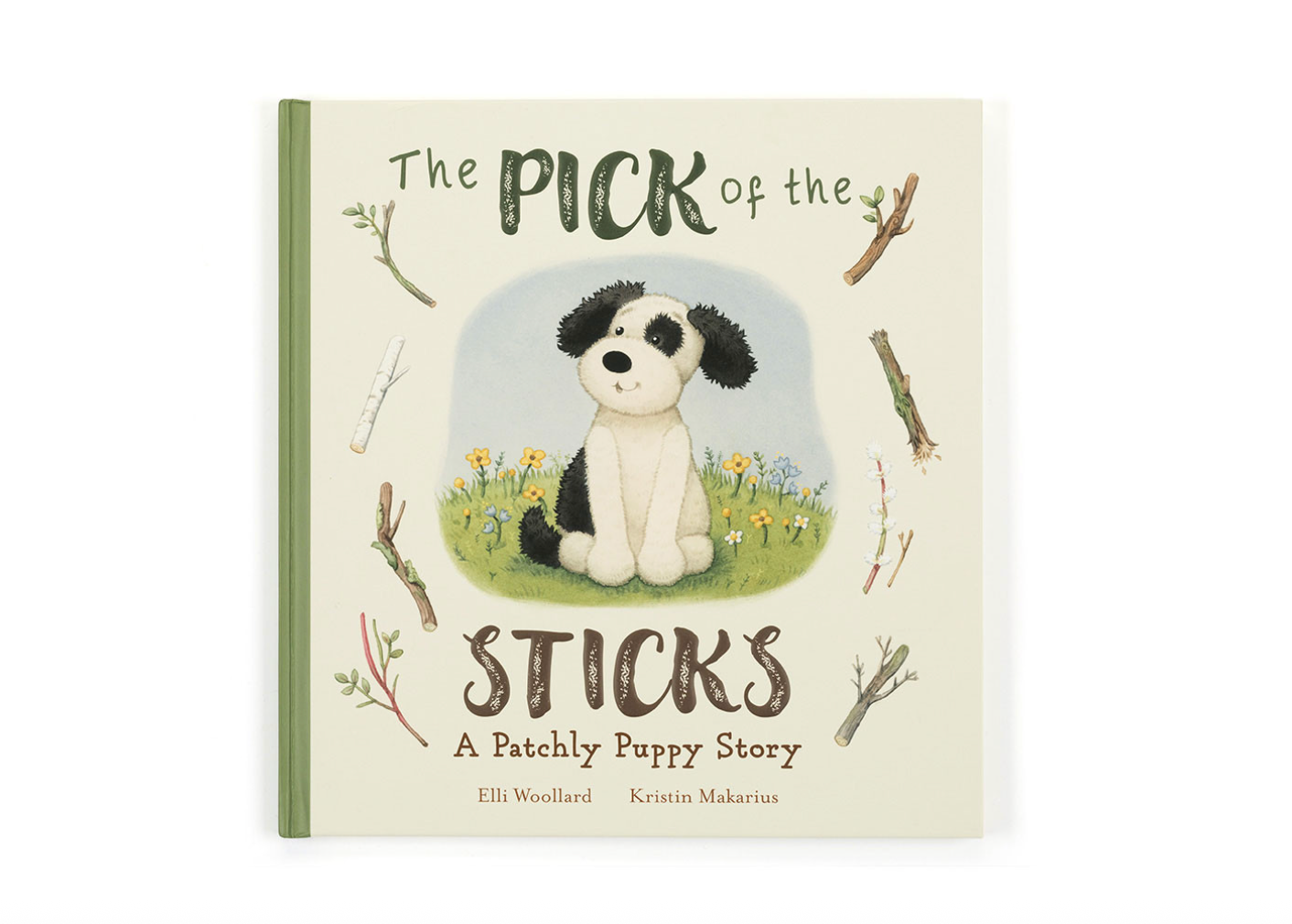 Jellycat Patchly Puppy Picks the Perfect Stick Children's Book