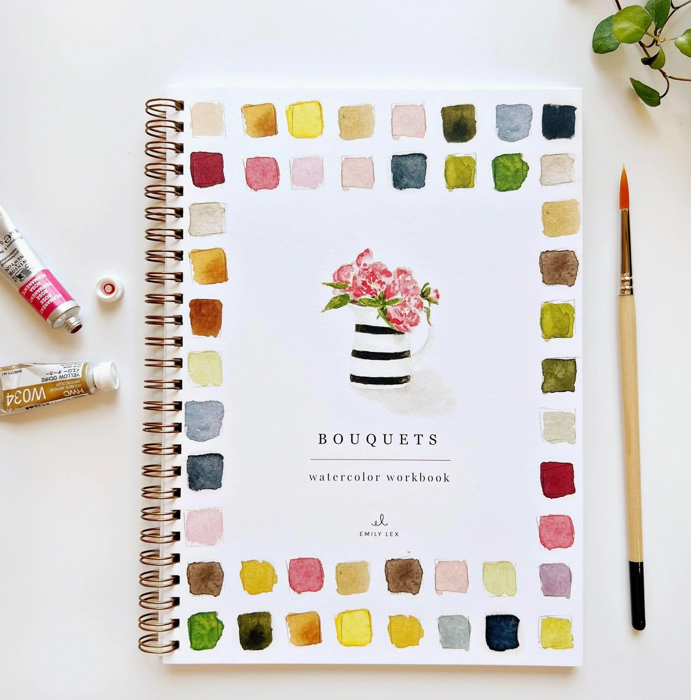Emily Lex Studio Bouquets Watercolor Workbook