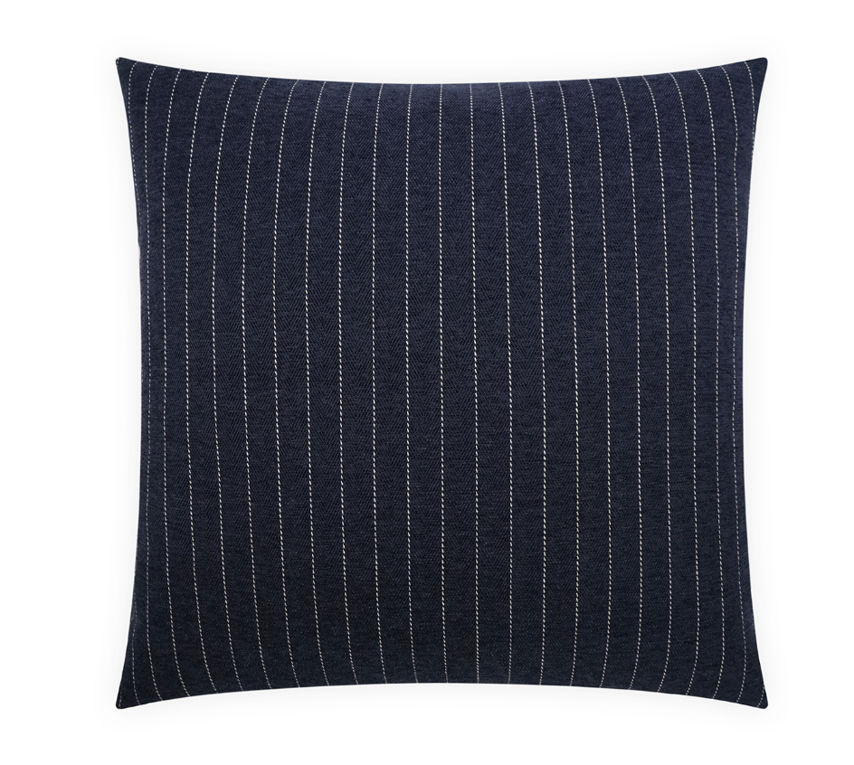 Navy Donegal 24x24 Feather Down Decorative Throw Pillow