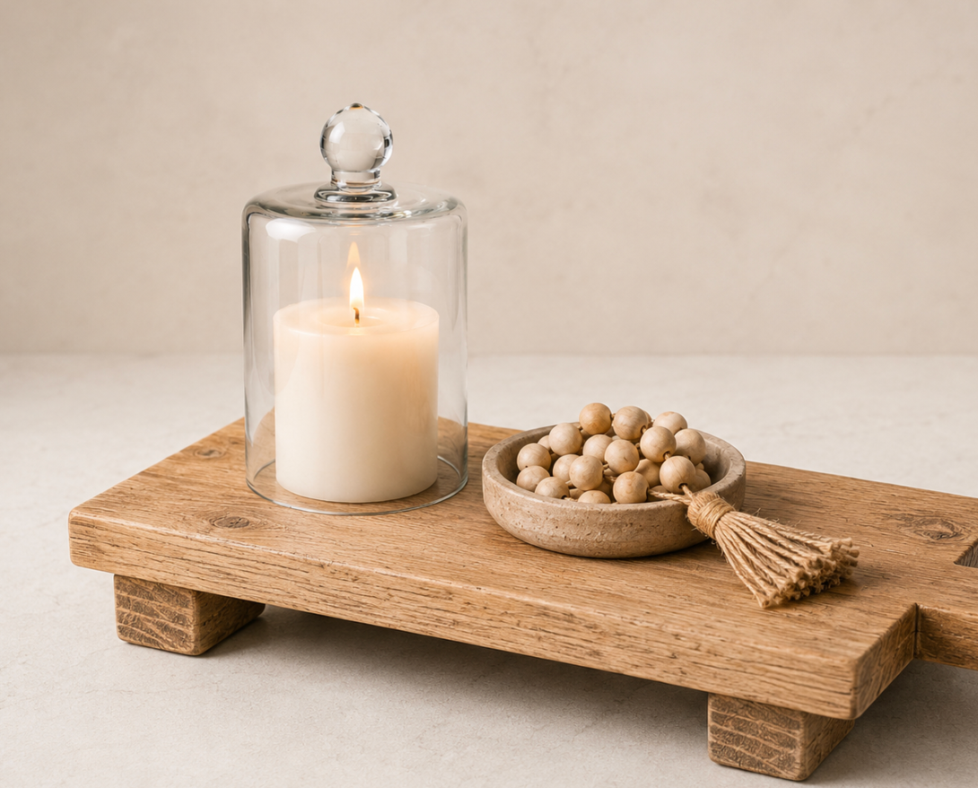 Glass Candle Cloche
