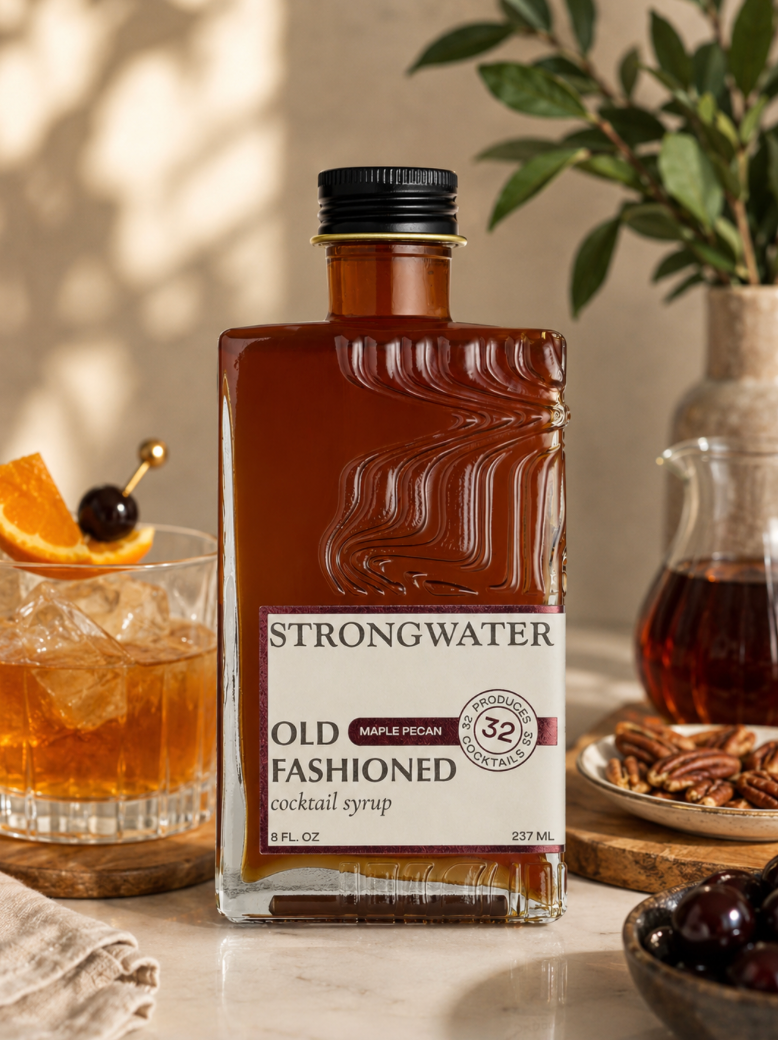 Strongwater Maple Pecan Old Fashioned Cocktail Syrup