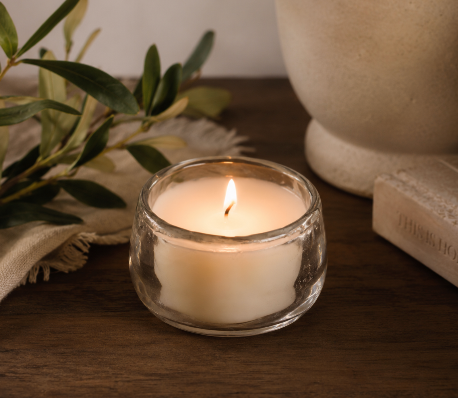 Mini Unscented Soy Wax Votive Candle – 2 oz