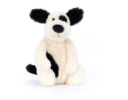Bashful Black & Cream Puppy