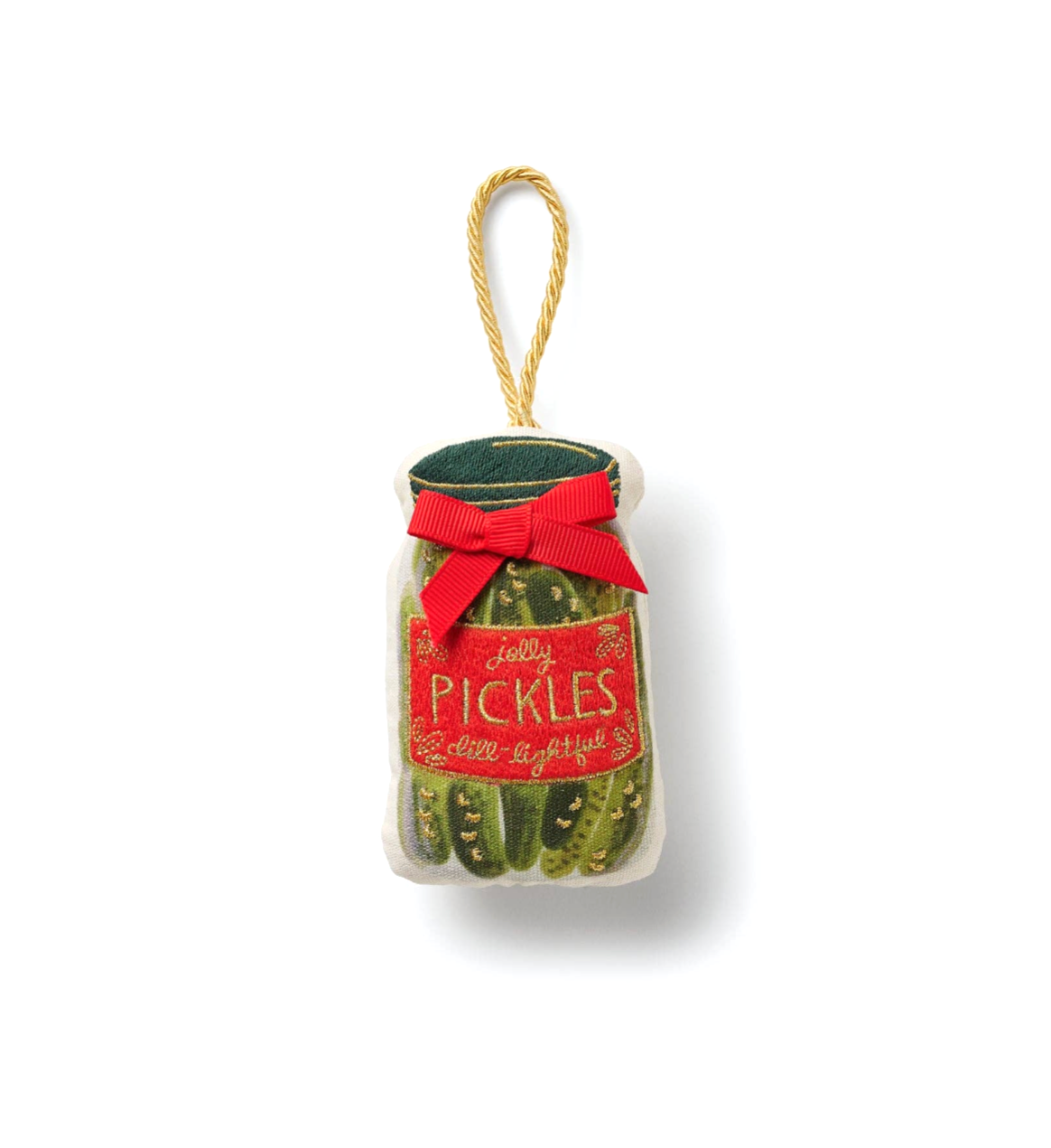 Rifle Paper Co. - Pickle Jar Embroidered Ornament