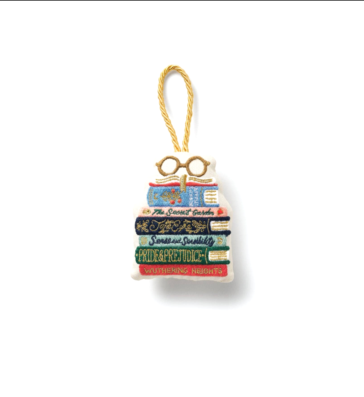 Rifle Paper Co. - Book Club Embroidered Ornament