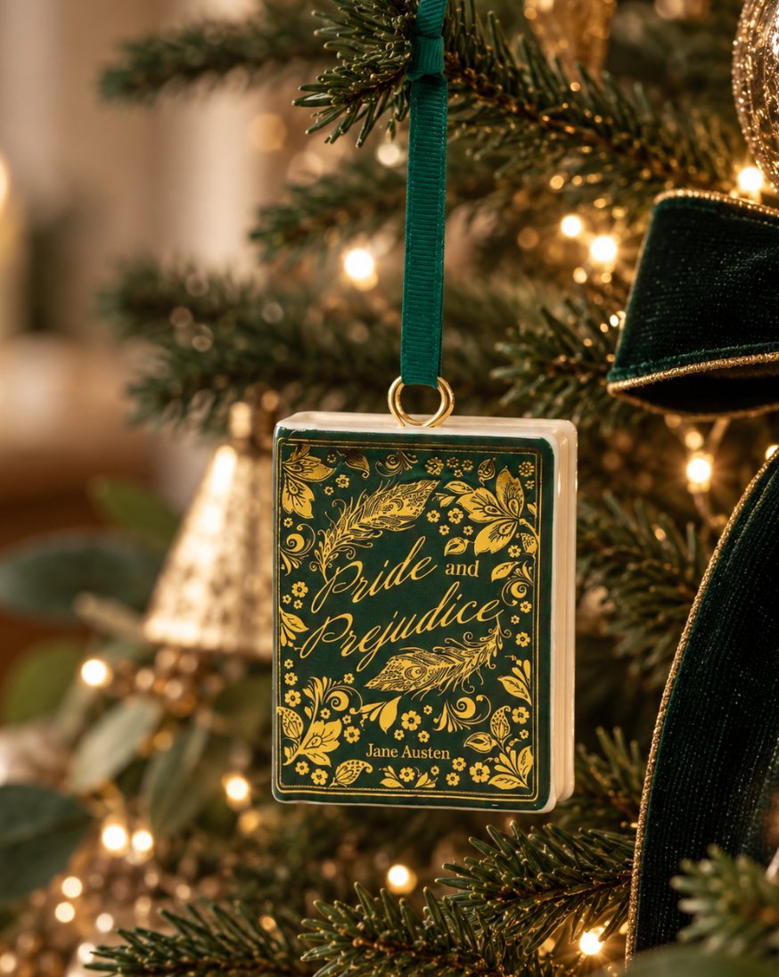 Pride and Prejudice Ceramic Book Ornament