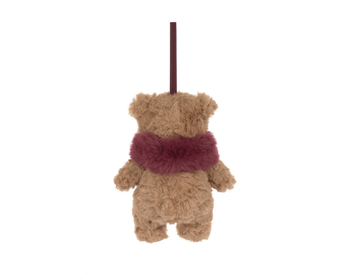 Jellycat Bartholomew Bear Winter Warmer Decoration