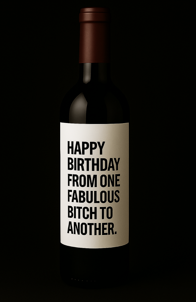 Happy Birthday - Wine Label
