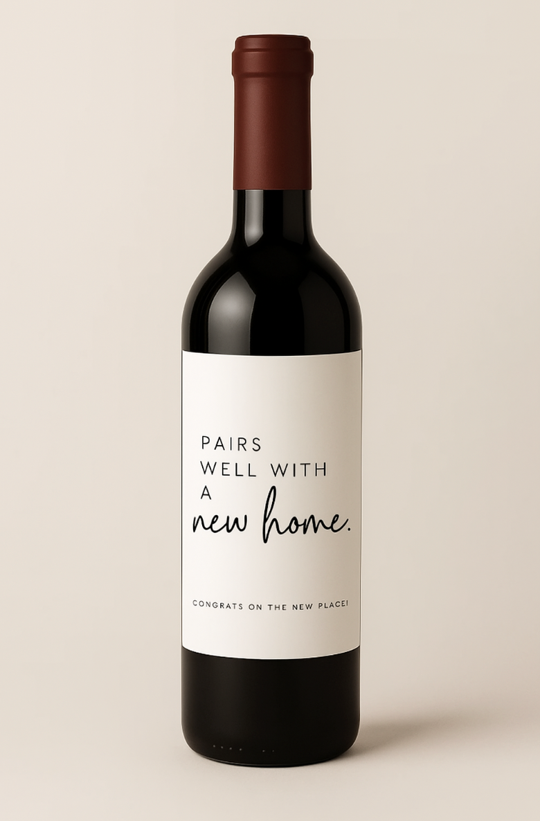 New Home  - Wine Label