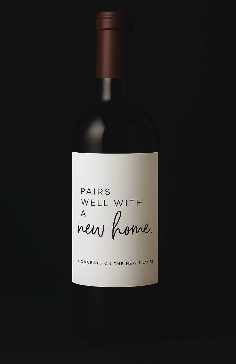 New Home  - Wine Label