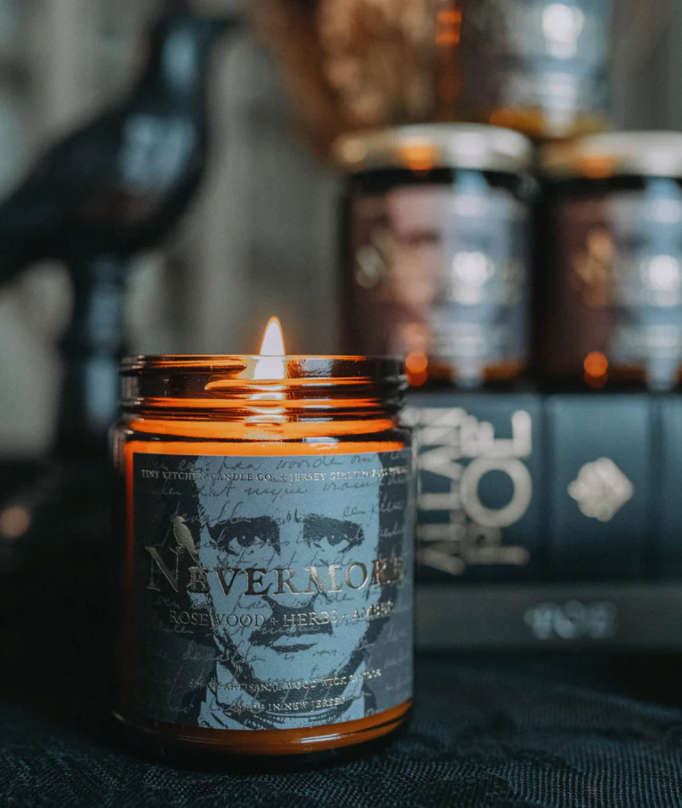 Nevermore Wood Wick Candle- 8 oz.