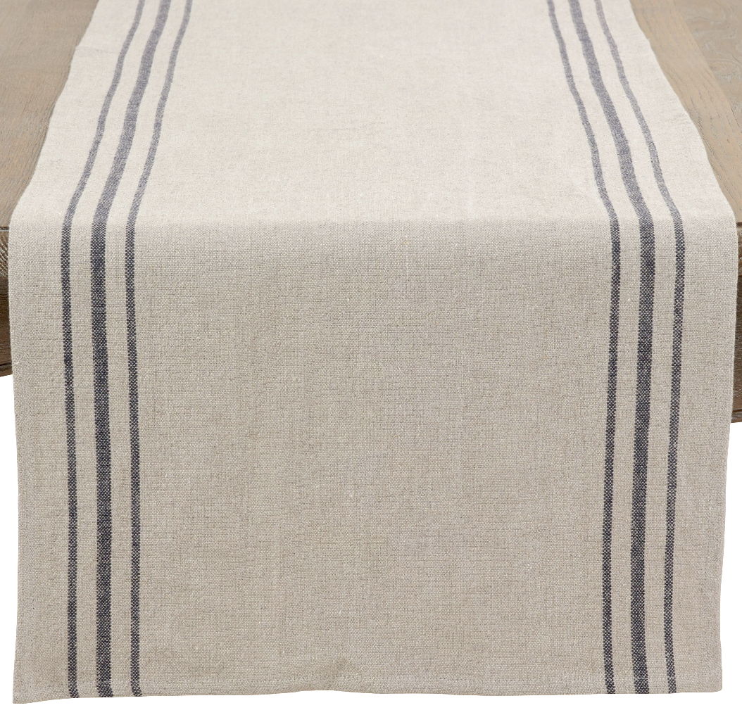 Striped Linen Table Runner – 16"x72" | Niche&Co.
