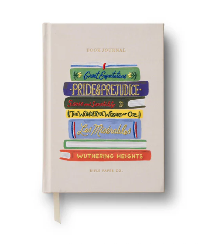 Rifle Paper Co | Book Club Embroidered Book Journal | Niche&Co.