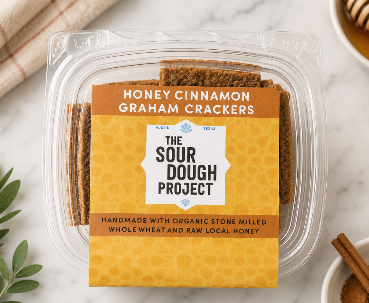 The Sourdough Project Honey Cinnamon Sourdough Graham Crackers 5.5 oz