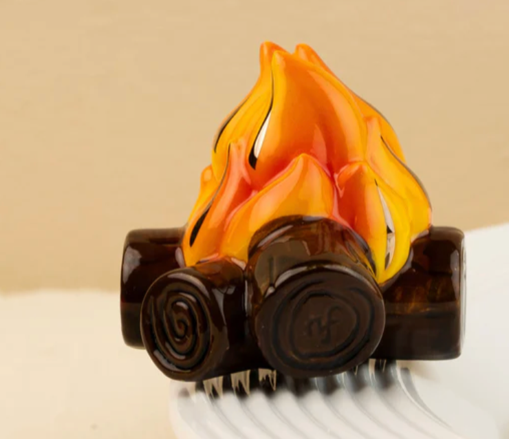 Nora Fleming Fired Up! Campfire Mini | Hand-Painted Campfire Collectible