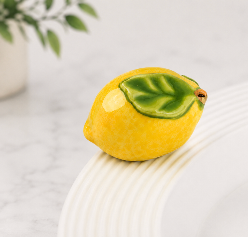 Nora Fleming Lemon Squeeze Lemon Mini Hand-Painted Citrus Collectible