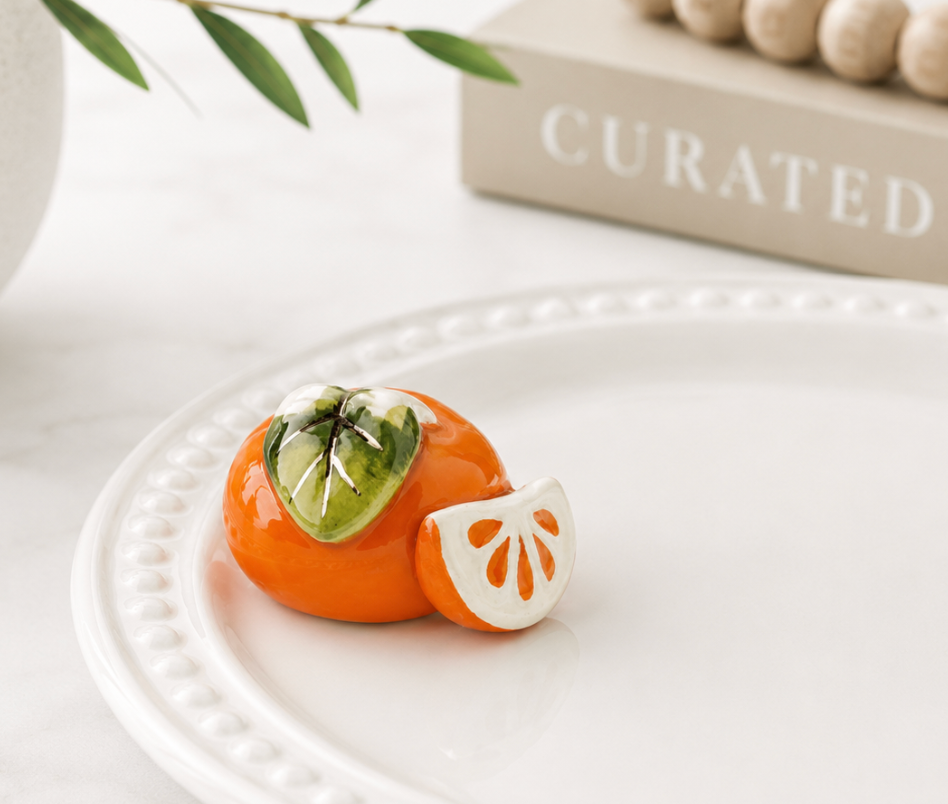 Nora Fleming Cutie Pie Clementine Mini Hand-Painted Citrus Mini