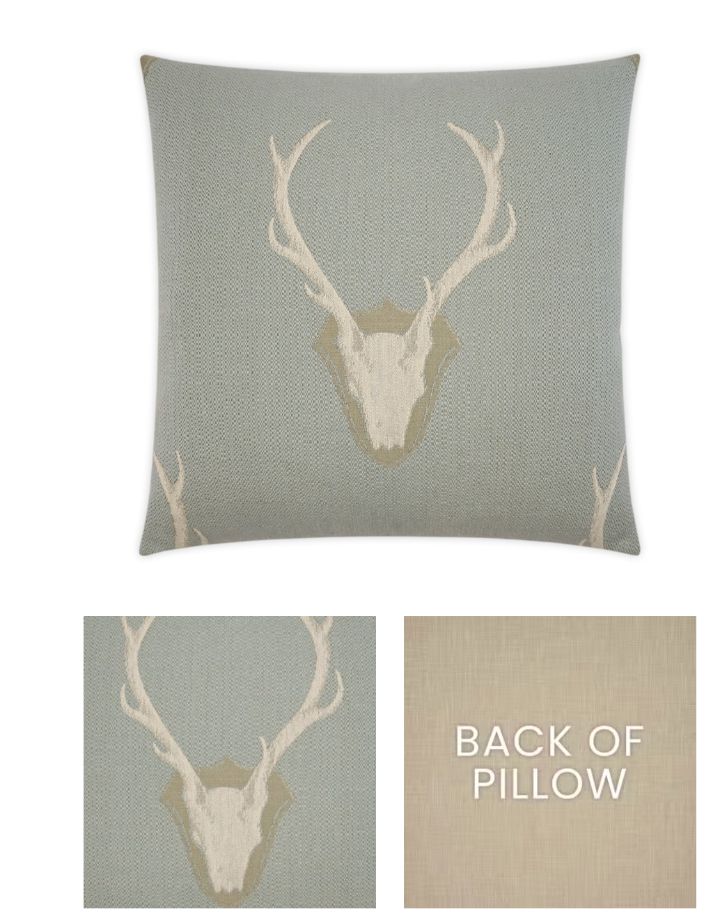 Cloud Buck 24x24 Feather Down Decorative Throw Pillow