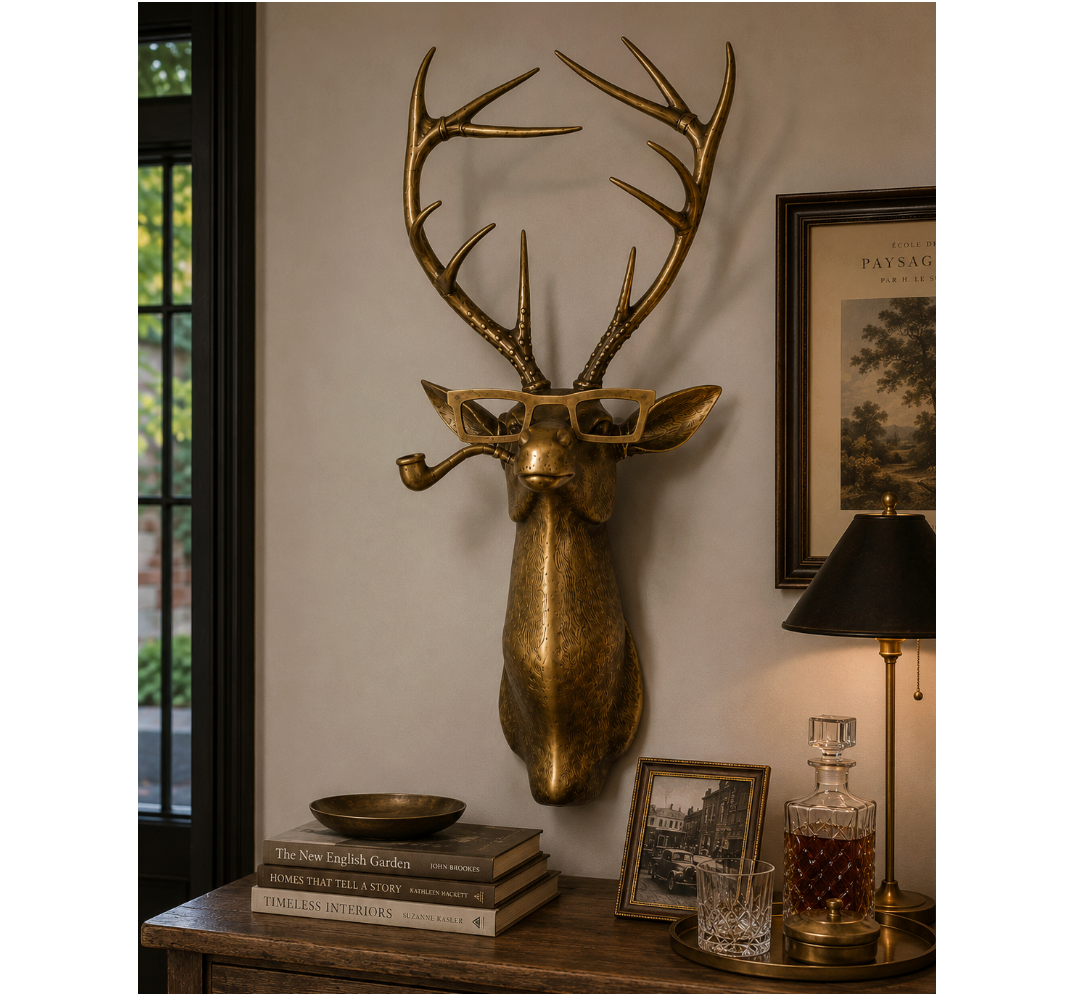 Frankie the Deer Bronzed Wall Mount