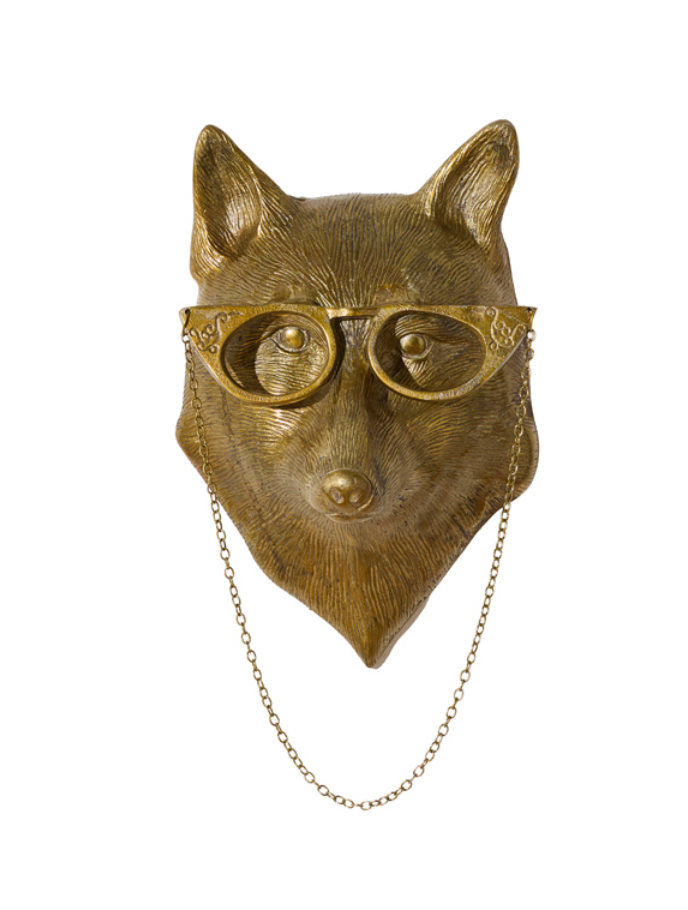 Eloise the Fox Bronzed Wall Mount