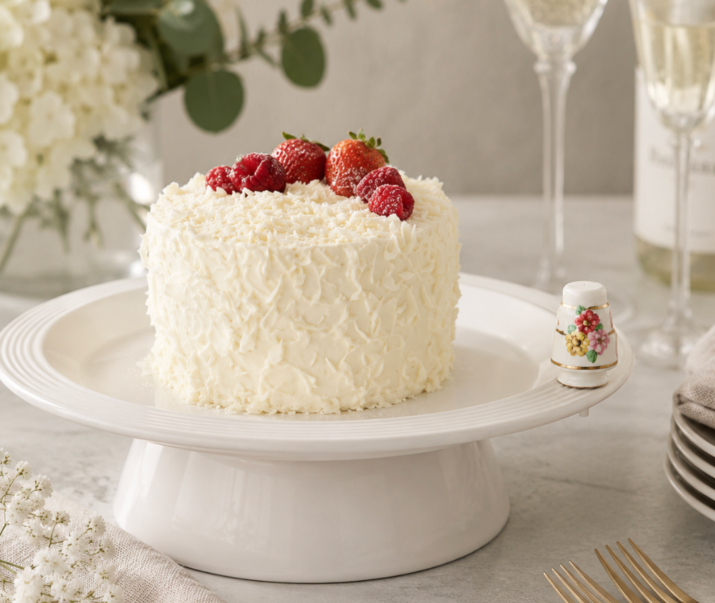 Nora Fleming Slice of Forever Wedding Cake Mini