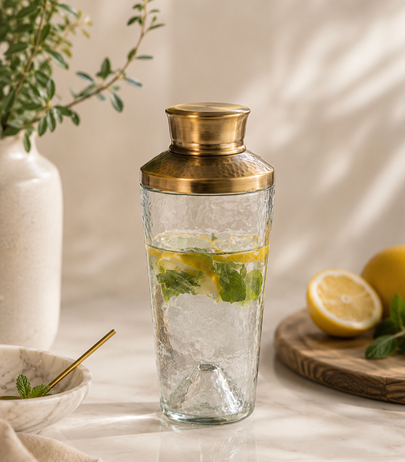 Pebbled Cocktail Shaker