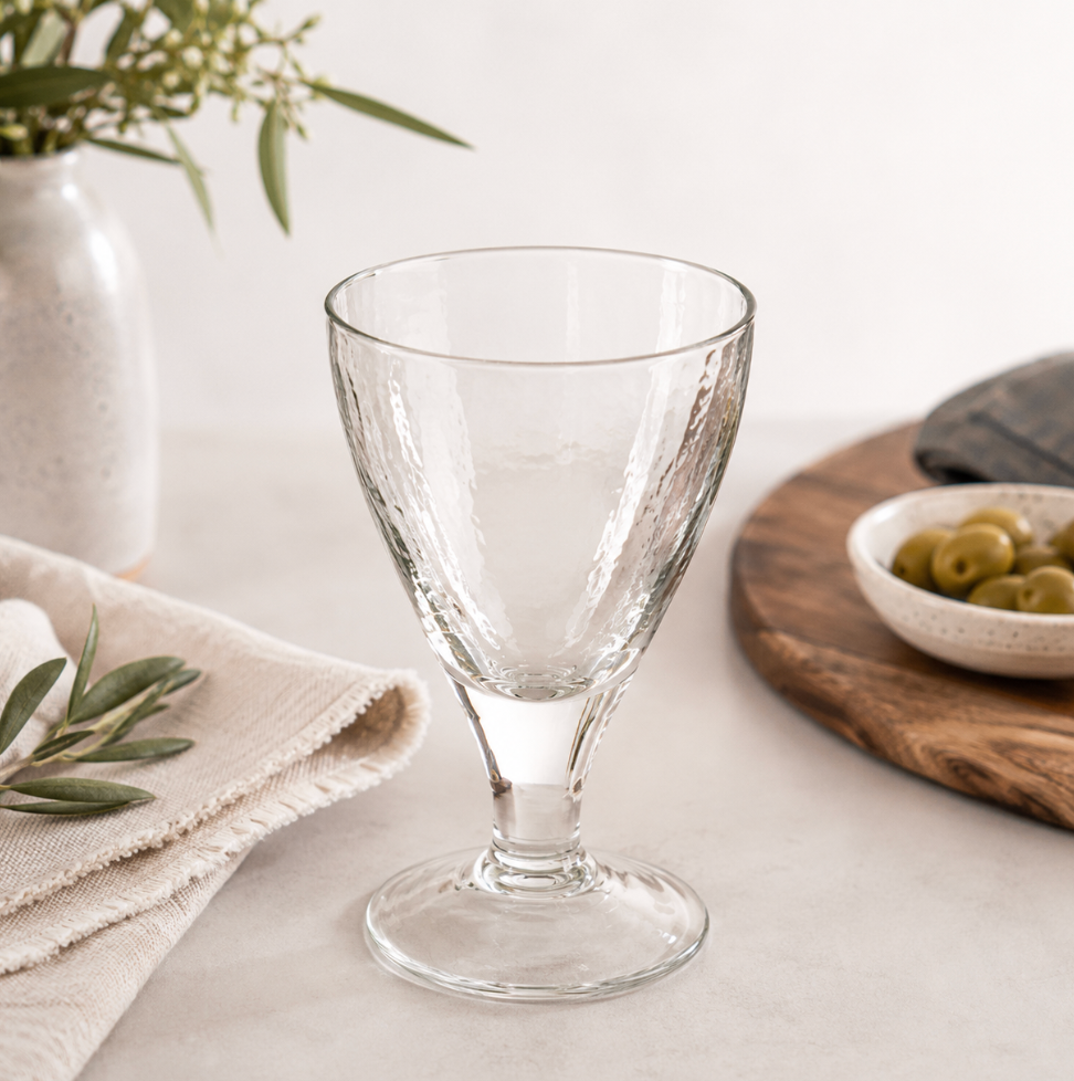 Pebbled Footed Goblets