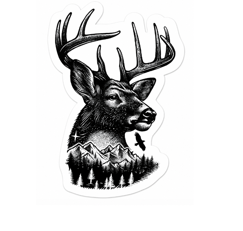 Buck Deer Waterproof Sticker