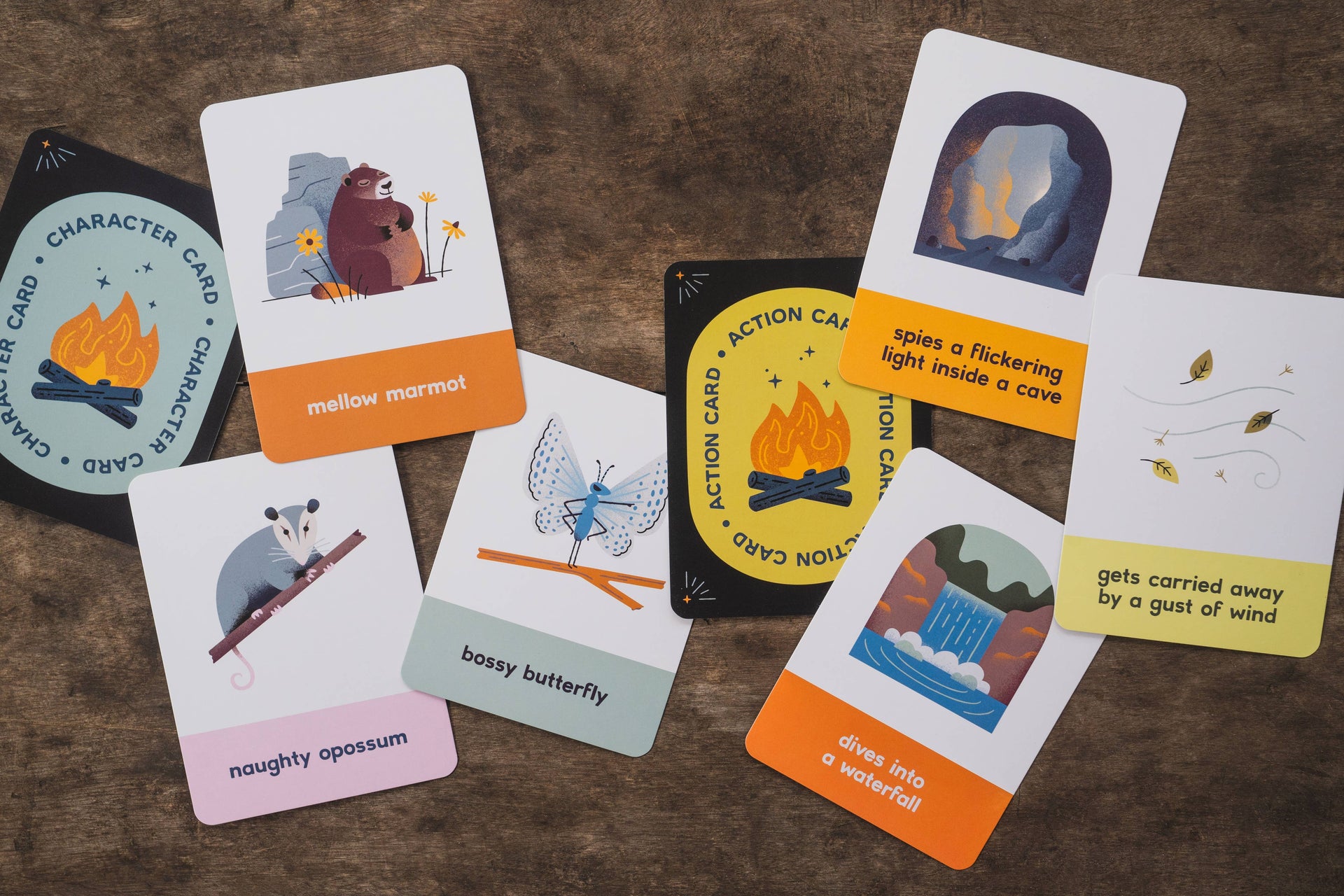 Campfire Stories Deck for Kids! | 50 Storytelling Prompt Cards