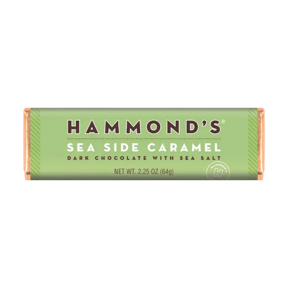 Hammond's Natural Seaside Caramel Dark Chocolate Bar | 2.25 oz