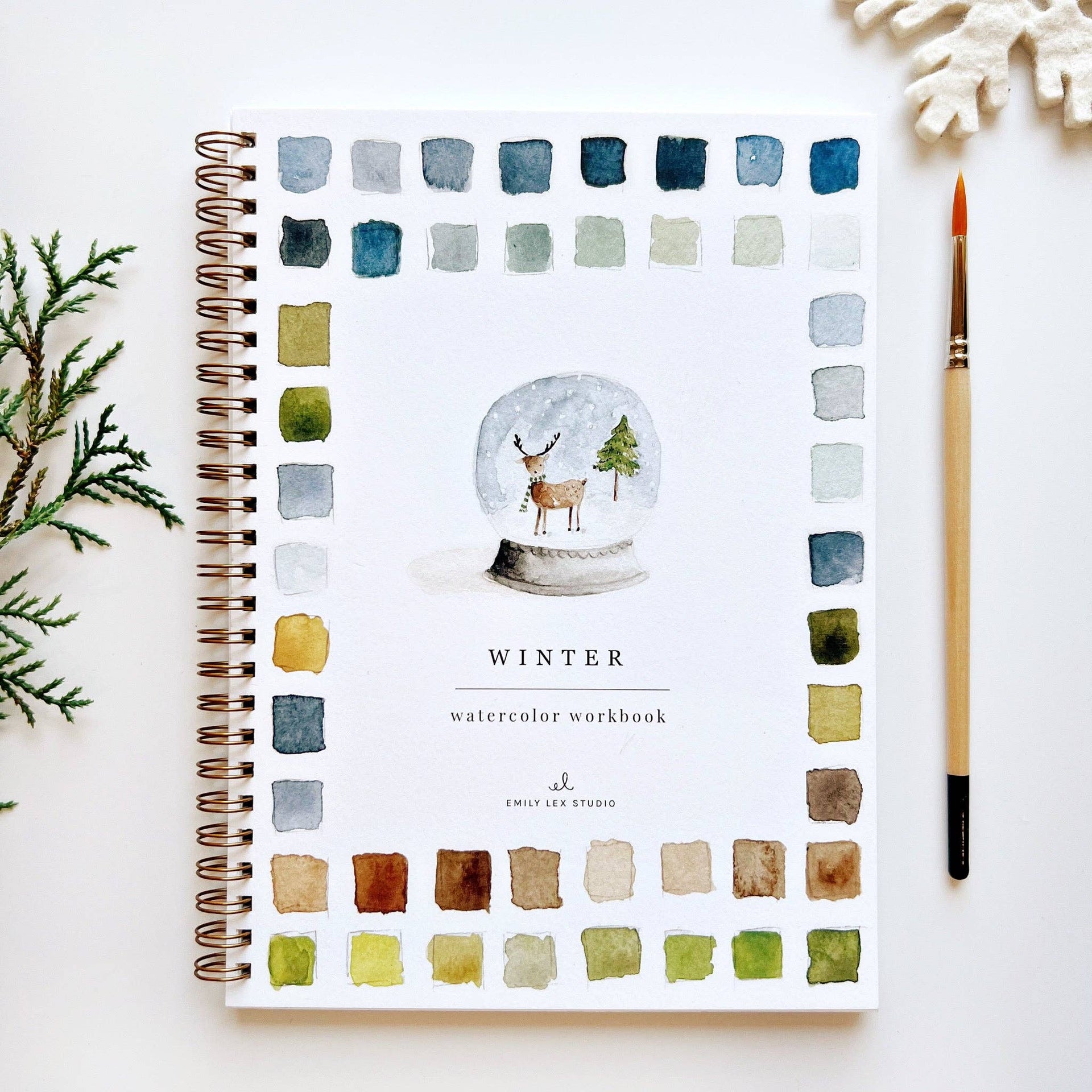 Winter watercolor workbook | Niche&Co.