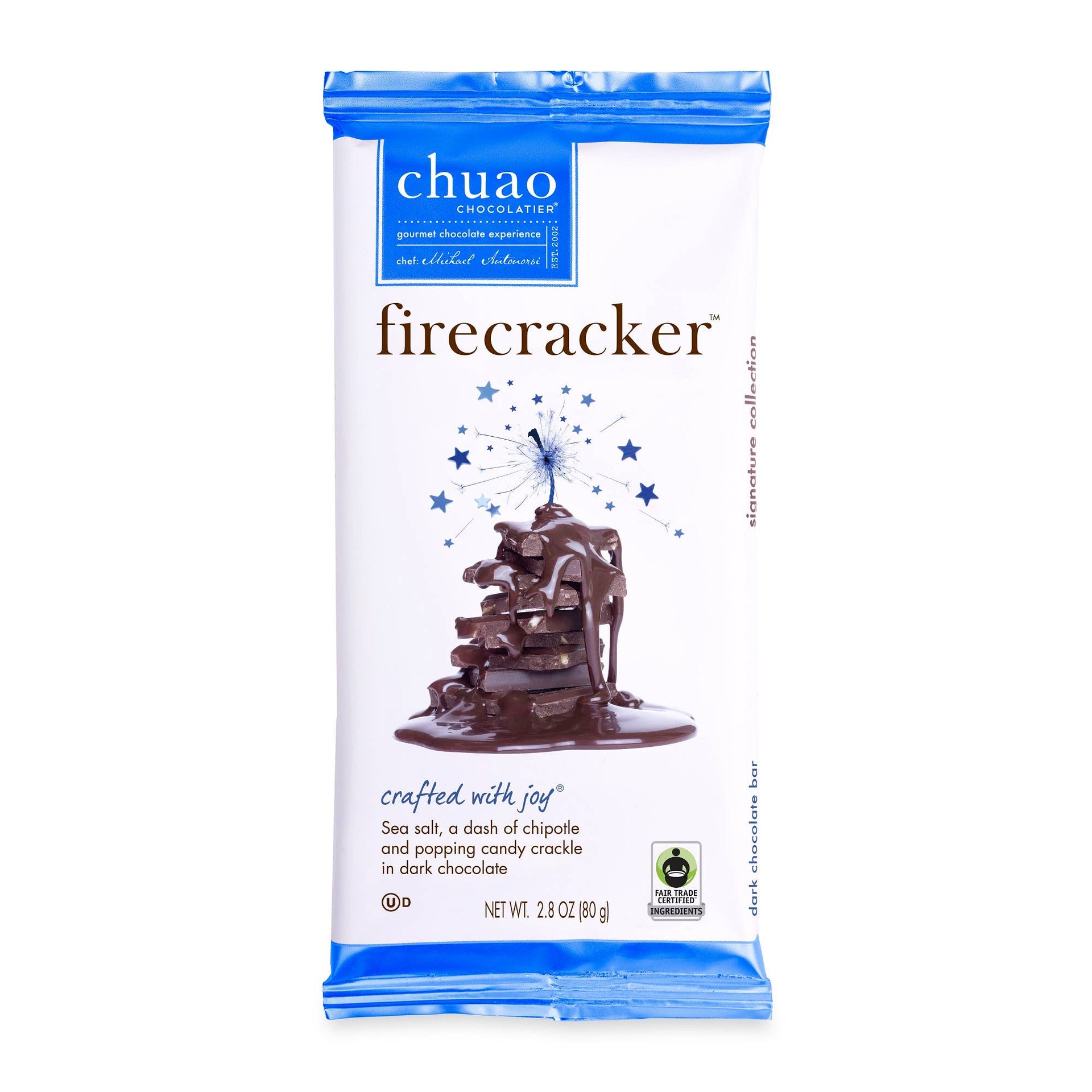 Firecracker Signature Dark Chocolate Bar | 2.8 oz