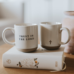 Trust In The Lord Stoneware Coffee Mug | Niche&Co.