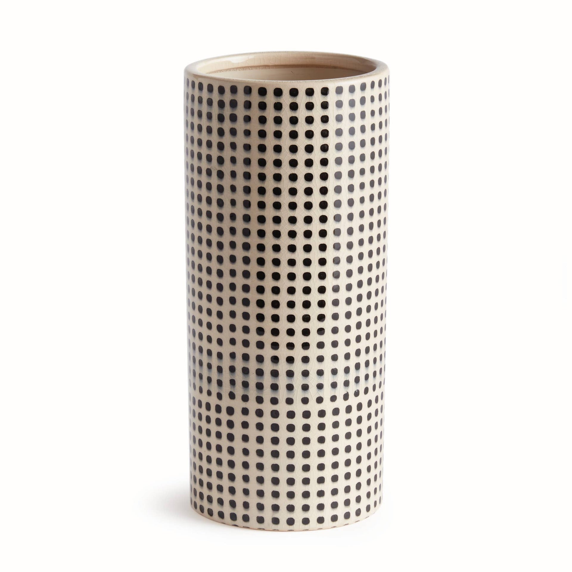 Black Dot Ceramic Vase | Niche&Co.