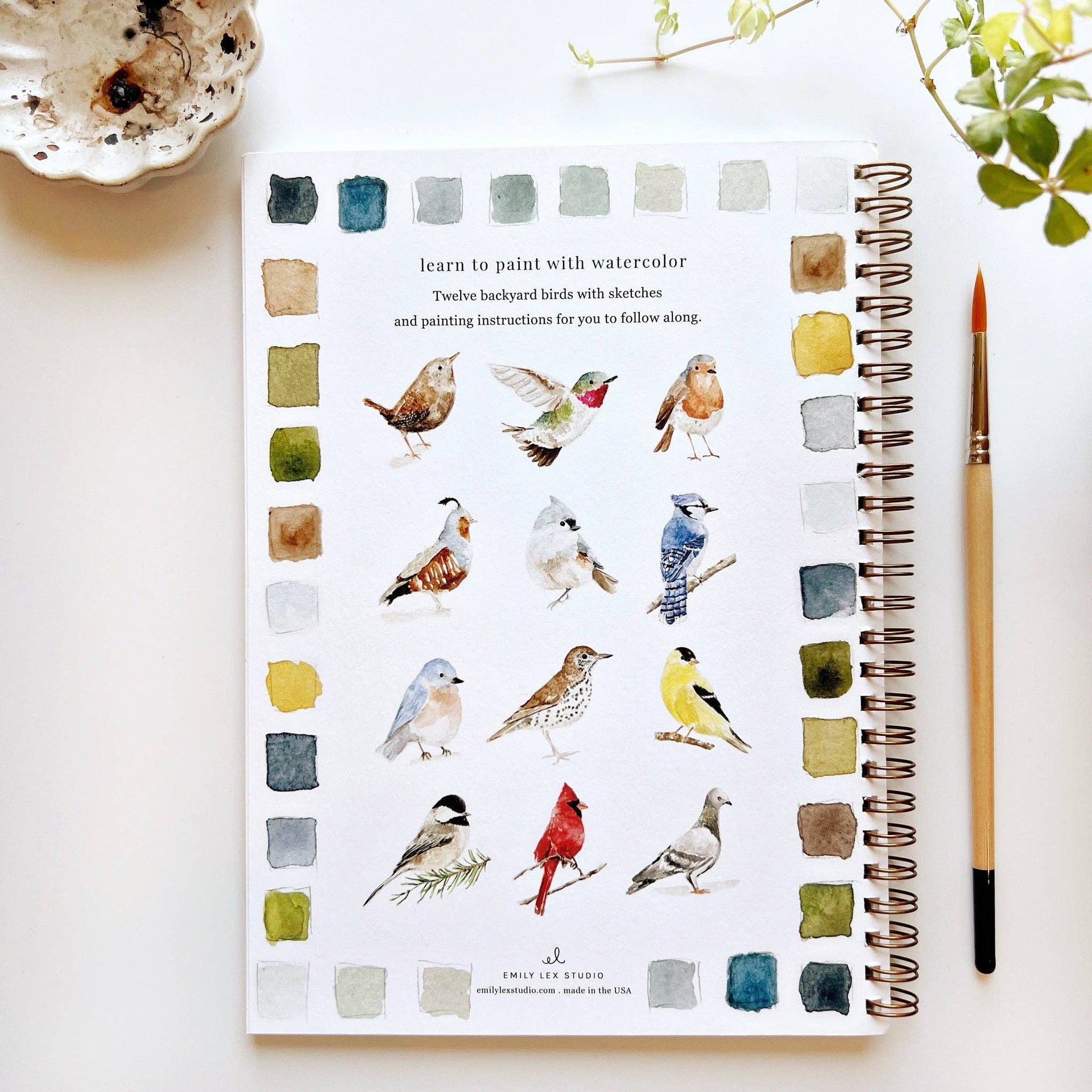 Birds watercolor workbook | Niche&Co.